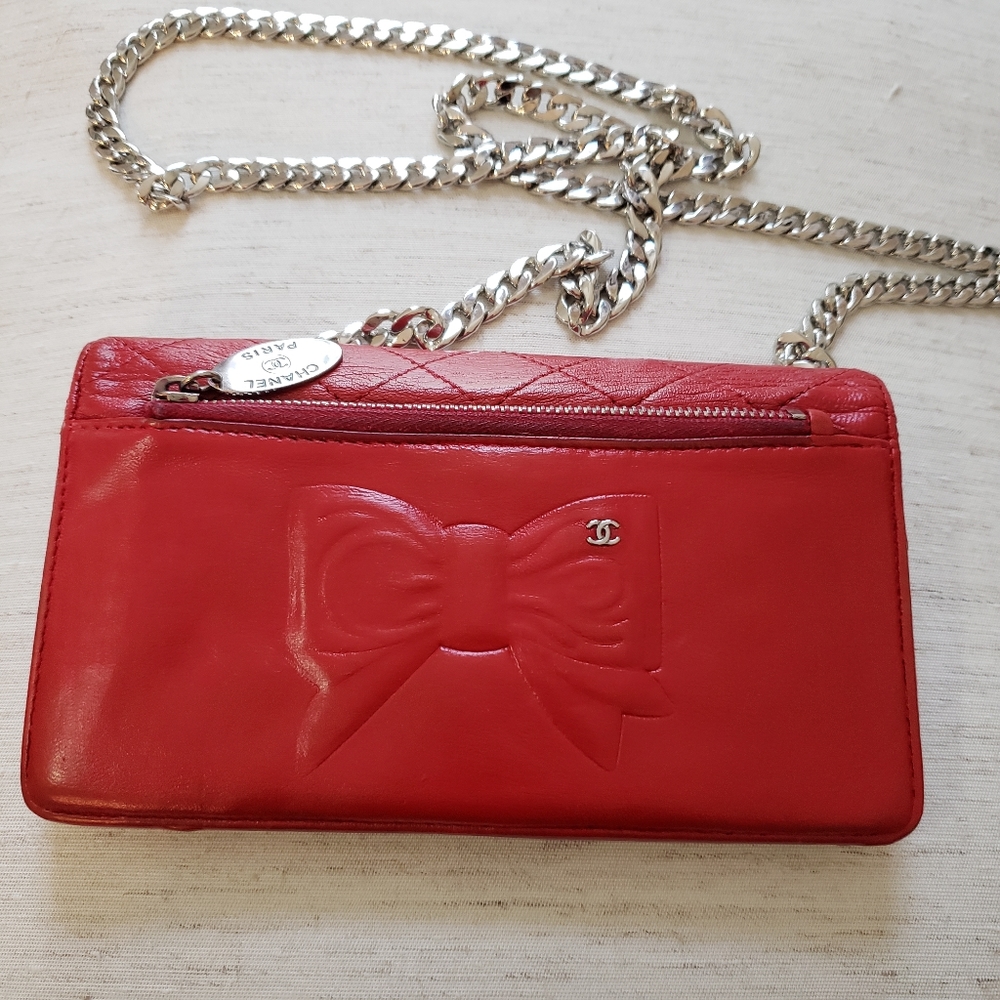Chanel crossbody bow Wallet WOC